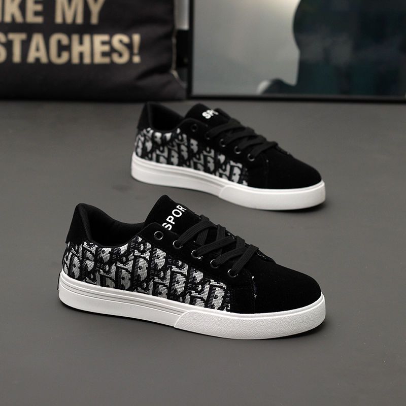 Trendmarke Herrenschuhe 2025 Frühling und Sommer neu weichsohlige Retro-Canvas-Schuhe vielseitiger Spirit Guy Sport- und Freizeit-Board-Schuhe