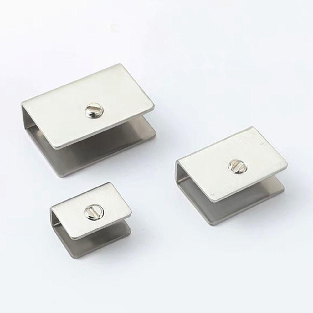 Adjustable Glass Shelf Brackets Heavy Duty Glass Support Replacement Parts Wall Mount Clip