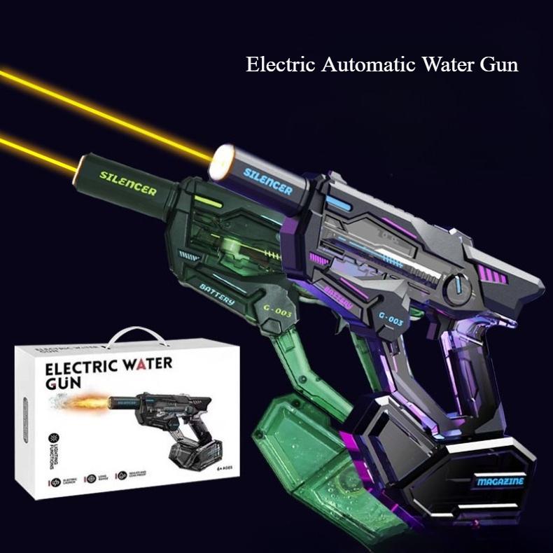 Fully Automatic Suction Continuous Shooting Uzi Water Gun High Capacity Long-Lasting Toy for Adult Kids Summer Water Battle Game