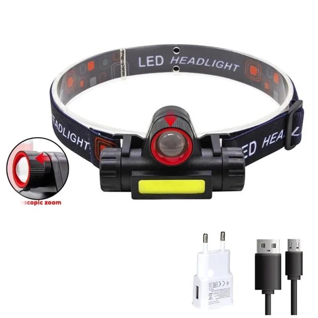 Q5+COB Led Headlamp Powerful Builtin 18650 Battery Magnetic Torch Outdoor Camping Fishing Headlight Stepless Dimming Searchlight