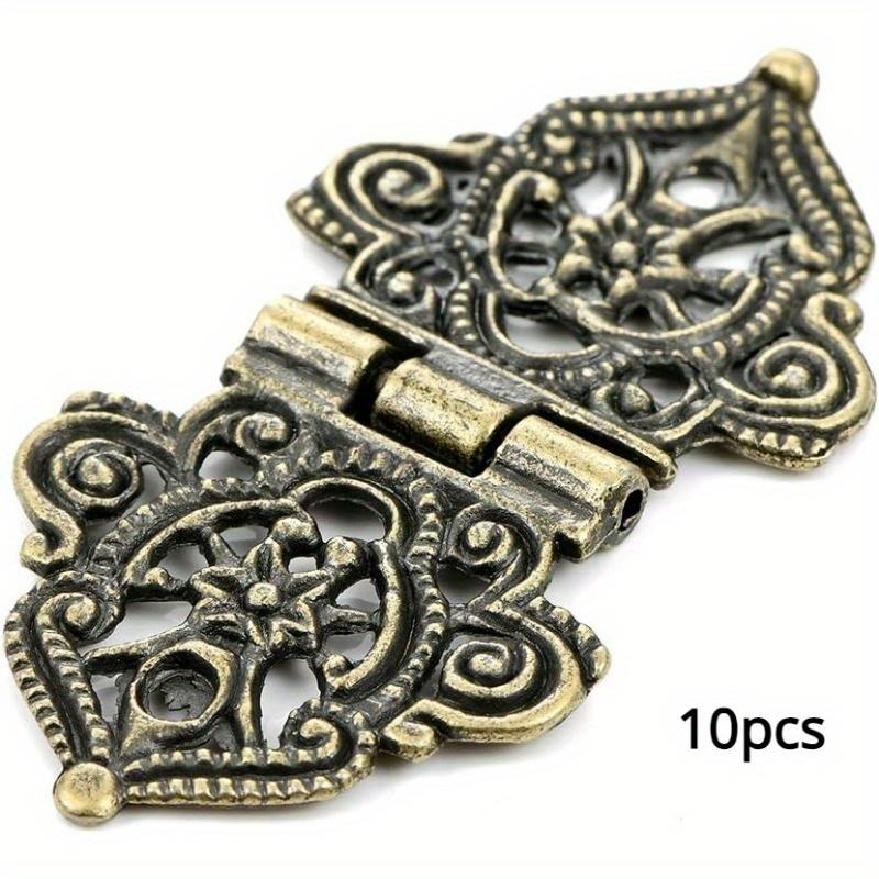 

10Pcs Antique Bronze Vintage Style 10pcs Metal Decorative Hinges - for Wooden Boxes, Cabinets, Gift Boxes, Tool Boxes