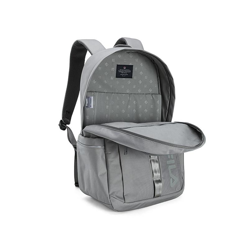 Fila Original Large Capacity Lightweight Water-Resistant Casual Versatile Commuter Campus Fabric Backpack Men Backpack Blue-Mist-Gray F13M639104FGY