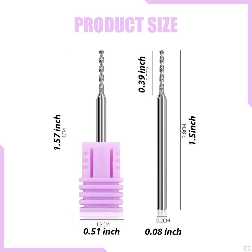Nail Bit for Piercing Perforation Grinding Head Rotary Tool Supplies Personal Lady