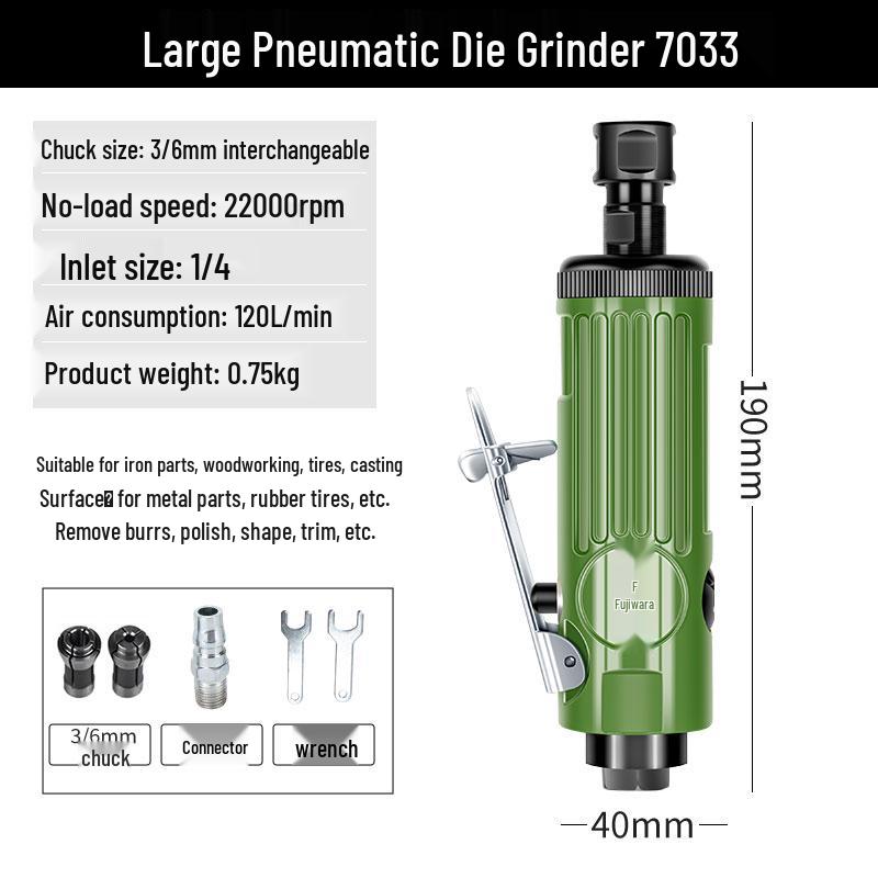 Fujiwara 90° High Torque Pneumatic Ratchet Wrench - L-Shaped Right Angle, 1/2 & 3/8 Air Impact Tool