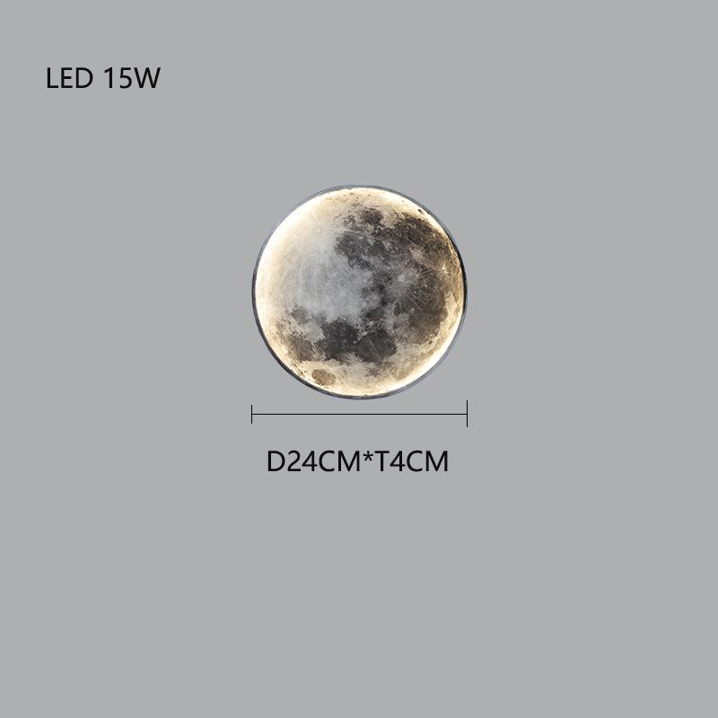 LED Creative Universe Moon Celling Light Wall Lamps Bedroom Living Room Bedside Earth Chandelier Stairs Aisle Wall Background