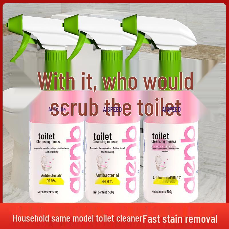 Mousse Detergente per WC: Rimozione Macchie, Inibizione Calcare, Antibatterica, Schiuma Deodorante per Incrostazioni di Urina.