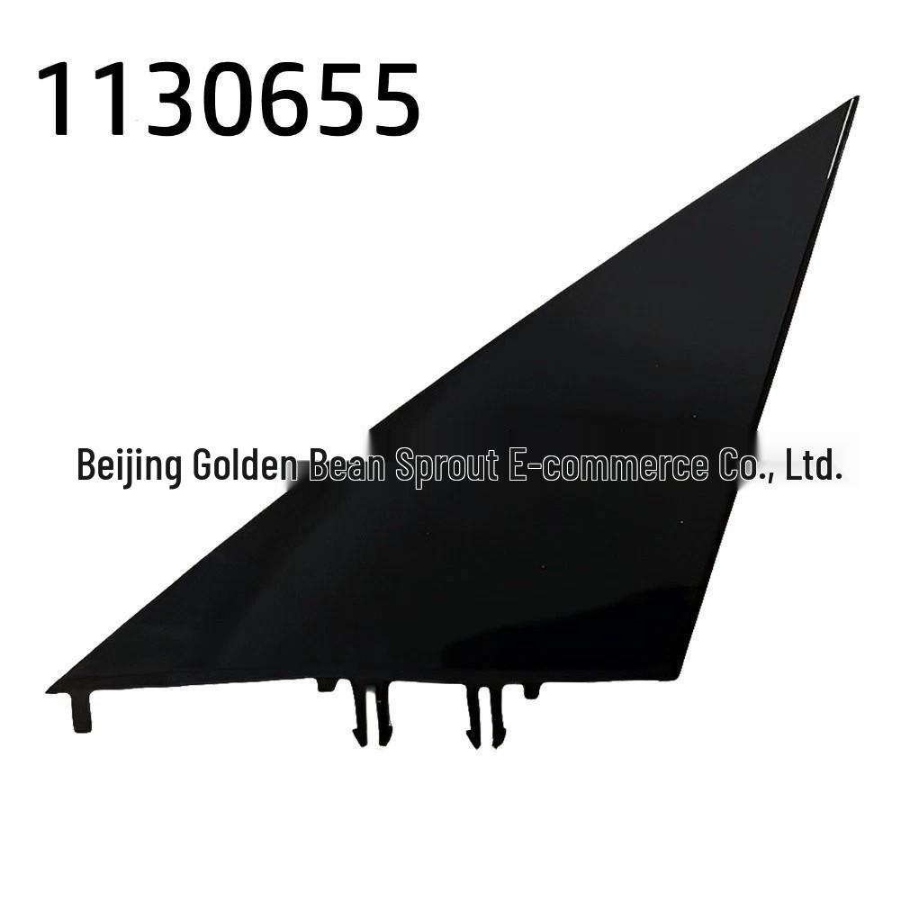 Bright Black Outer Triangle Trim Panel for Tesla Model 3/Model Y Rearview Mirror Neutral