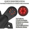 US RV Camper 7 Pin Connector Tester Trailer Truck 12V Black Turn Brake Light Circuit Signal Tester RV Plug Car Accessories