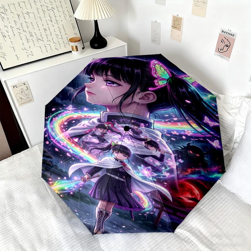Japanese-style Cartoon Demon Slayer Kamado Tanjiro & Kamado Nezuko Umbrella Including Home Travel and Outdoor Activities Multi Functional Umbrella 27