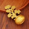 Alloy Windmill Rotating Ornament Lucky Gold Good Luck Home Decor Crafts Wealth Attracting Prosperous Auspicious Ornament