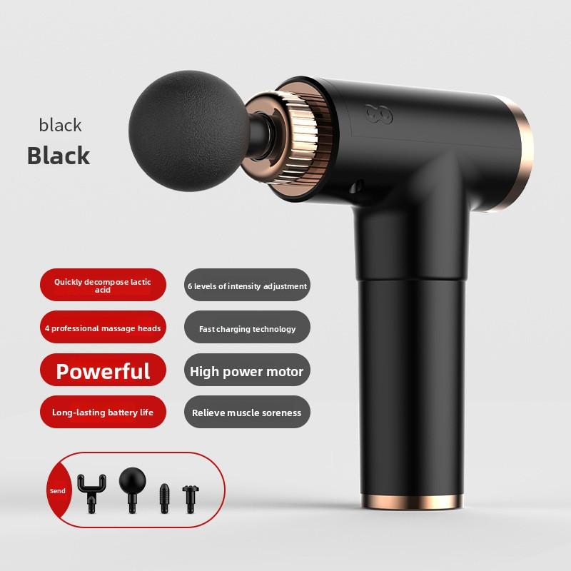 

Новый бытовой фасциальный захват для расслабления мышц, электрический массажер, фитнес, фасциальный захват, мини-массажный пистолет MINI, пистолет для массажа шеи чёрный