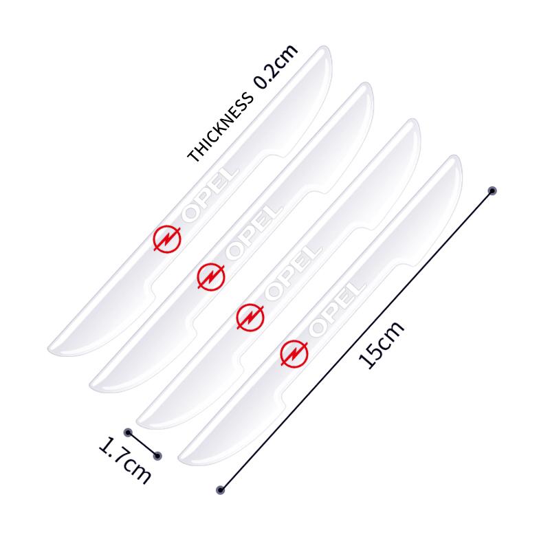4pcs Car Door Edge Guards Anti-Scratch Protector For Opel Meriva Corsa Astra Vivaro Signum Insignia Mokka Adam Combo Junior