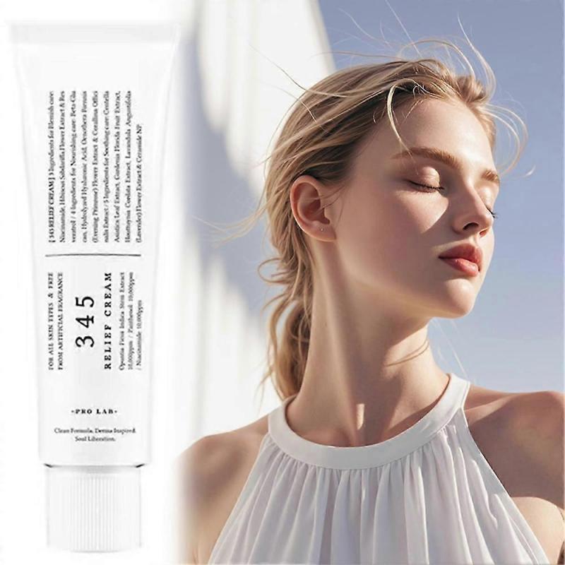 345 Beruhigungscreme Tägliche Feuchtigkeitspflege für Akneanfällige Empfindliche Haut Tiefenwirksame Feuchtigkeitsversorgung Pickelberuhigung Anti-Aging Pflege