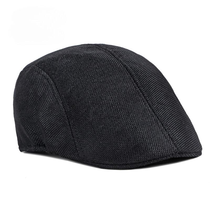 Men's Flat Cap Classic Ivy Cap Breathable Summer Cabbie Hat Lightweight Vintage Driving Gatsby Newsboy Hat