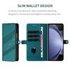 Thin Suede Flip Stand Leather Phone Case for Samsung Galaxy Z Fold 7 5G 6 5 4 3 Fold7 Fold6 Fold5 Fold4 Wallet Card Cover Coque