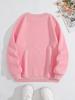 Women's Autumn/Winter Plus Velvet Hoodie with Back Tie Collar, Round Neck, and "YES I'M COLD" Print - Bestseller