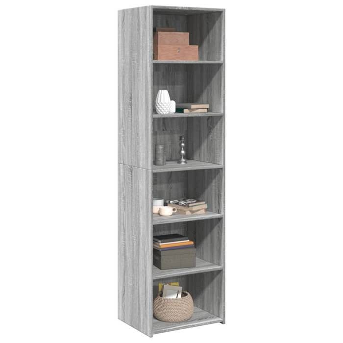 VidaXL Buffet haut sonoma gris 50x41x185 cm bois d'ingénierie, buffet, armoire de rangement, armoire haute, armoire, armoire 3281685