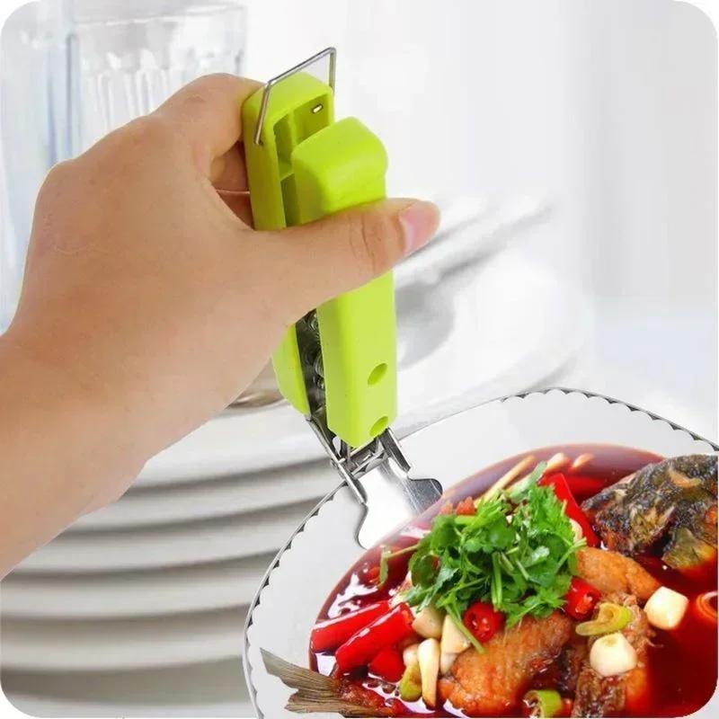 Kitchen Convenience Tools Bowl Spoon Utensil Holder Dish Clamp Pot Pan Gripper Clip Hot Dishs Plate Bowl Clips Tongs Handle
