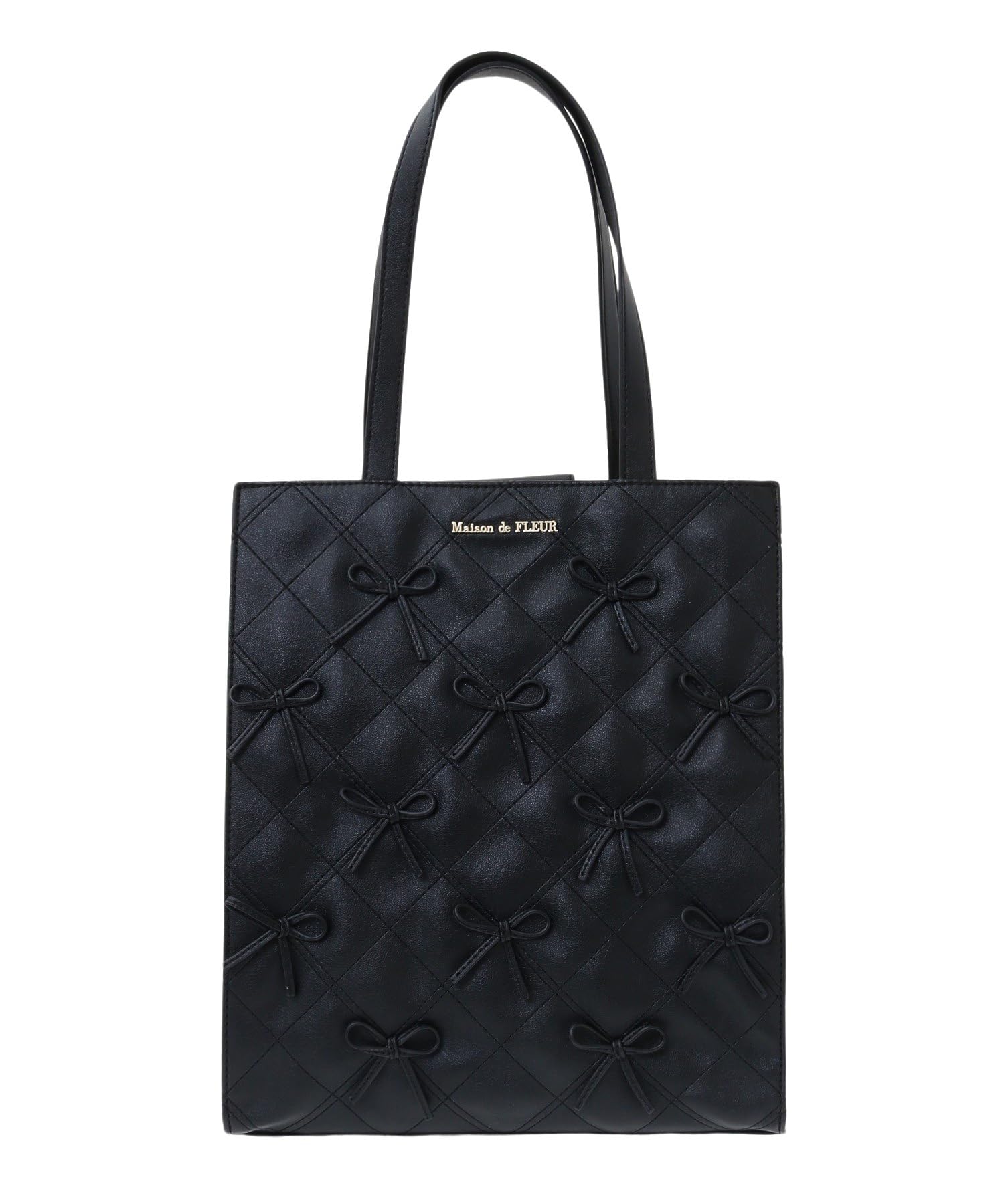Сумка-тоут Maison de FLEUR с лентой Hope, Черная, 8A43F0J3100