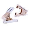 2pcs Acrylic Hole Puncher Clear Staple Remover Heavy Duty Hole Punch Crafts Office Supplies