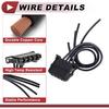 Left Tail Light Socket Wiring for Volkswagen Tiguan 5N Halogen Lamp Vehicles 2008-2012 No.5ND945257 Lamp Bulb Pigtail Connector Harness W/Pre-Wired