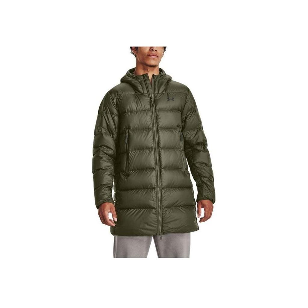 Under Armour Armour Mid Hooded Down Jacket Men Green 1373663-391