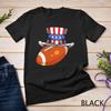 Womens American Football Ball with US Flag Hat For Independence Unisex T-Shirt Mens Womens Tees Top