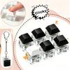 Clicker Keyboard Fidget Toy Keychain Mechanical Keycap Stress Relief Accessory Mini Keyboard Switch For Anxiety Relief &Calming