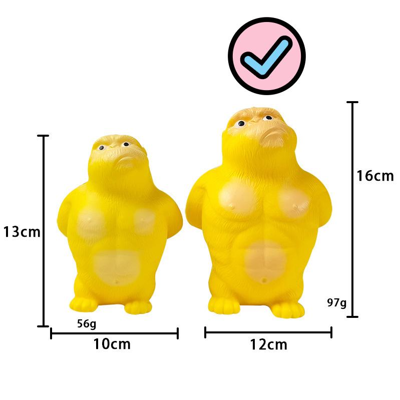 Giant Compressive Adult Decompression Gorilla Toy Funny Slow Rebound Easter Gift Children'S Party Game Ornaments Birthday