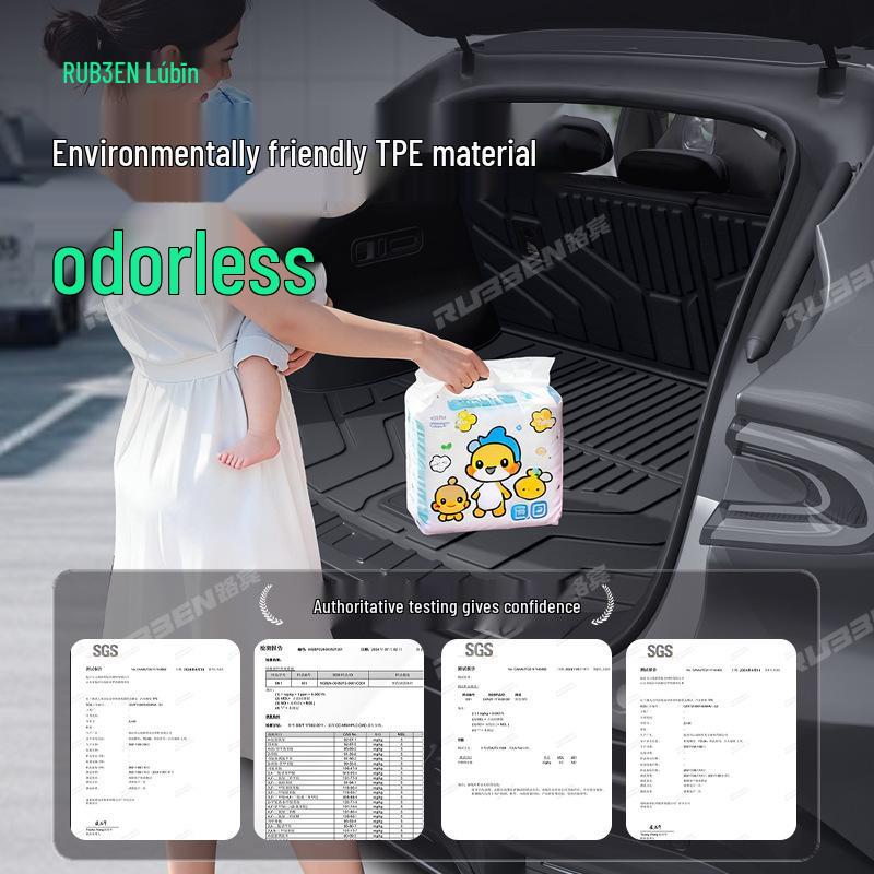 Ideal i6/i8 TPE Trunk Mat: Full Coverage, Anti-Scratch, Wear-Resistant for Integrated Trunk Modification