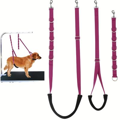 3 Stück Verstellbare Längen Haustierpflege Seil, Geeignet für Hundefrisierarm mit Hundeleine, Wird für die Hundepflege verwendet.