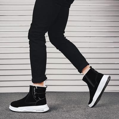 Fashion Male Shoes Warm Men's Snow Boots With Fur Winter Y2k Fashion Retro New Sale In Promotion Non Slip Vintage Trendy 2025 Size 45 44