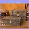 Elegant Wooden Storage Box With Lock For Desk Organizer And Living Room Decor