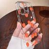 Cartoon Cherry Fruit Clear Phone Case For IPhone 16 16E 15 17 14 13 12 11 Pro Max Air Cute INS Cover Case