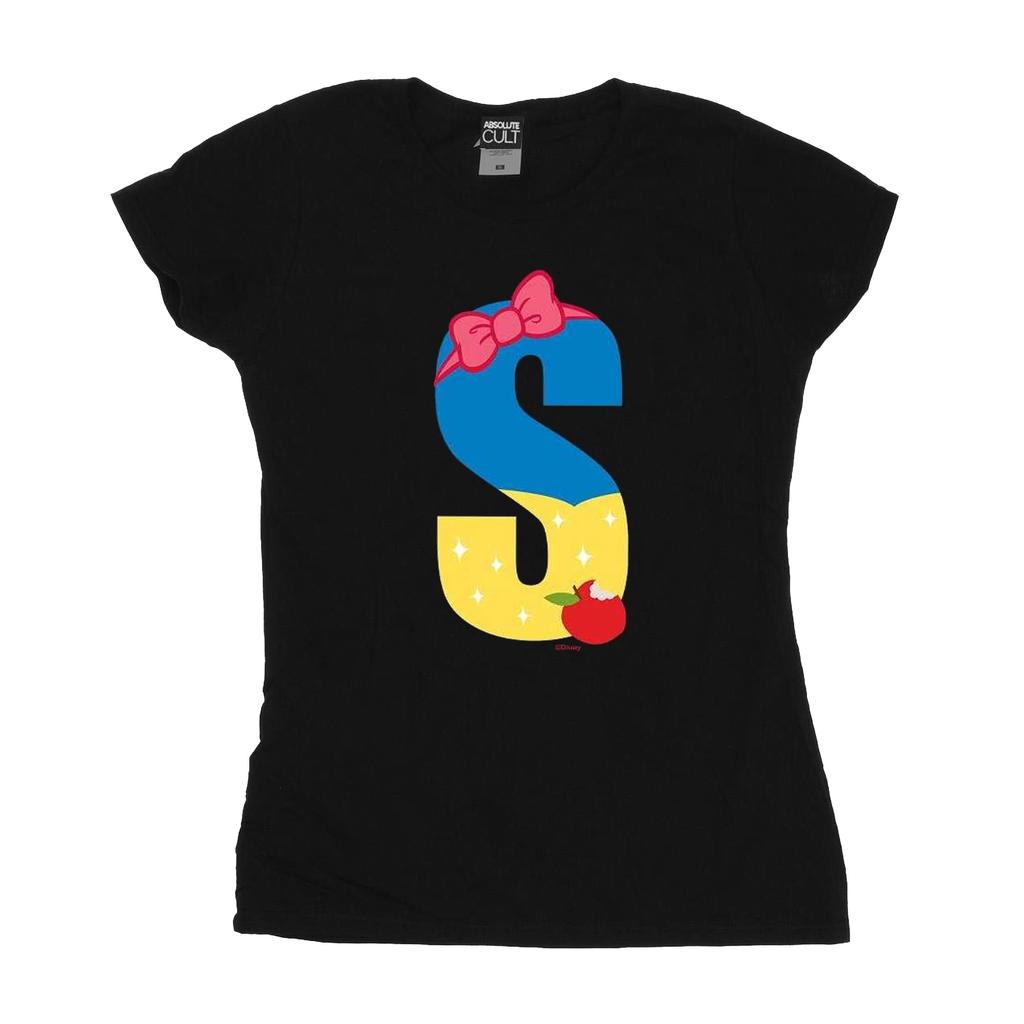 Disney Womens/Ladies Alphabet S Is For Snow White Cotton T-Shirt