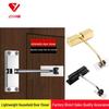 Stainless Steel Black Automatic Door Closer for Bathroom - Modern Square Design