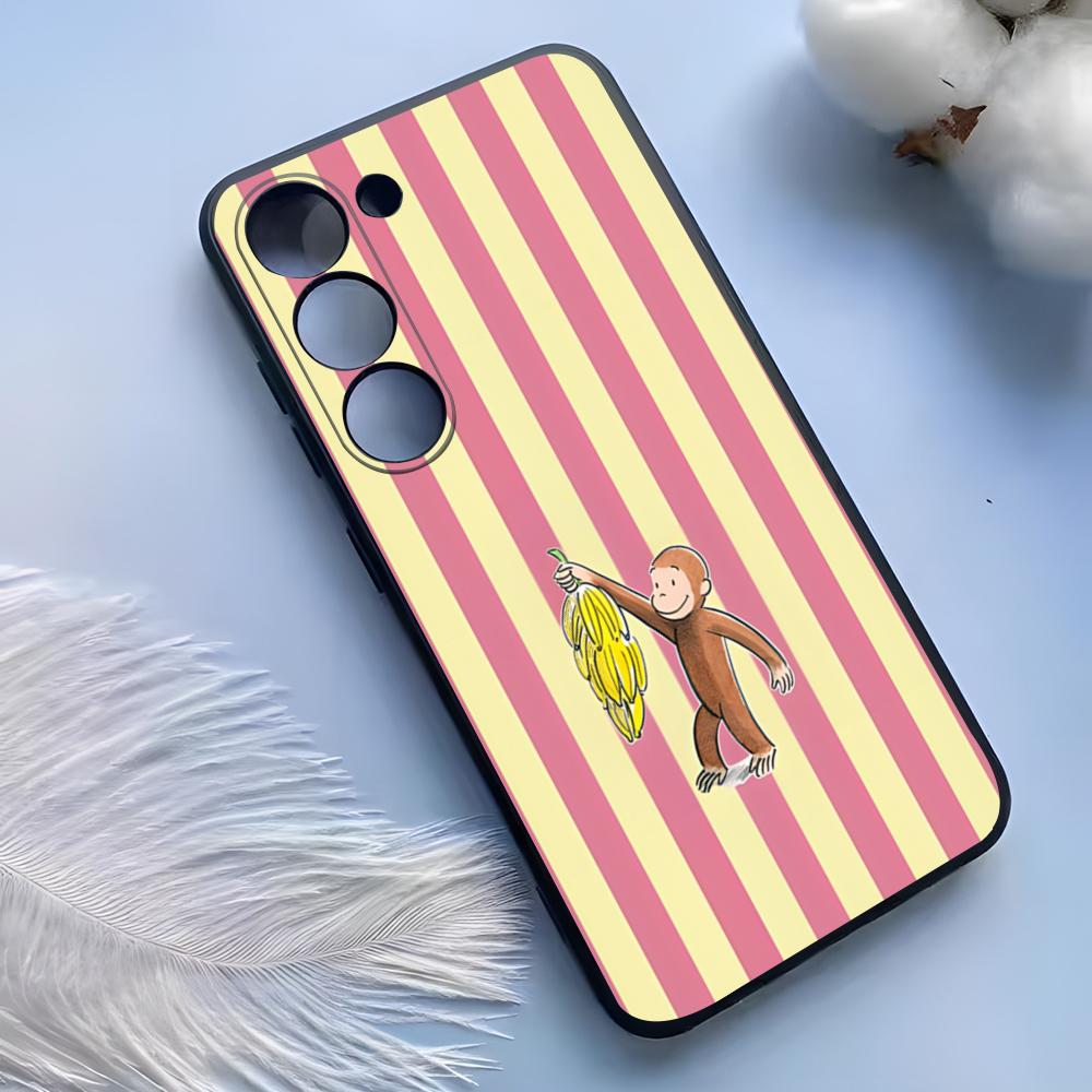 Abstraktes lustiges Affen-Handyhülle für Samsung S25 Ultra S24 S23 S22 S21 S20 Plus Fe Galaxy A54 A53 A34 A25 Silikonhülle