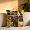 Anime OOdd Taxi Pillow Case Square DoubleSided Sofa Cushion Cover Bedroom Bedside Pillow