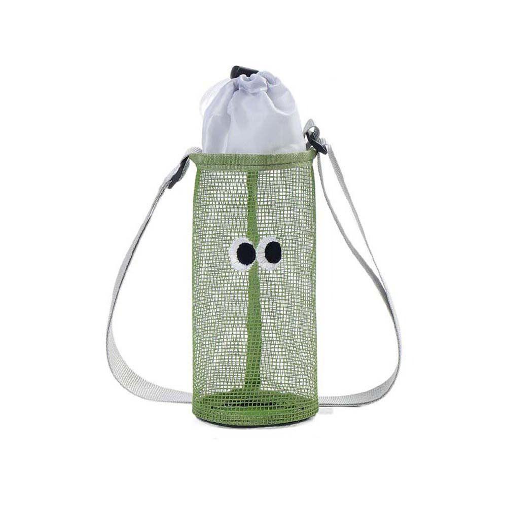 Handbag Mesh Shoulder Bag Korean Style Water Bottle Drawstring Bag Mesh Crossbody Bag  Summer