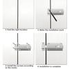 Stainless Steel Door Bolt Latch 3 Inch Manual Slide Lock with Screws Silver Finish 2 Pack