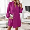 Women's Casual Fashion Long Sleeve Retro Retro Dress