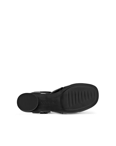 ECCO Sculpted Alba 25 Echtleder Damen Flache Riemensandalen, Schwarz, Größe 24,5 cm, 3E (23382301001)
