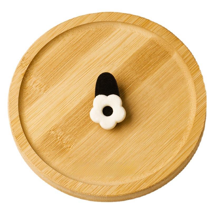 Romanee Manor - French Retro Black Velvet Floral Hairpin for Women, Elegant Side Clip for Bangs