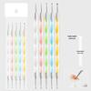 Dual-Ended Nail Art Dotting Pen & Wax Pencil Set - 5 Pieces