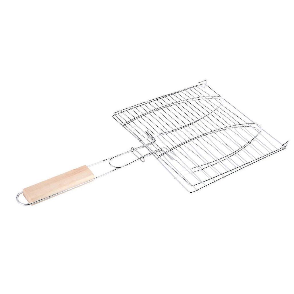 Bbq Grill Basket Metal Fish Grilling Basket For Veie Steak Camping Cooking, - RiRi