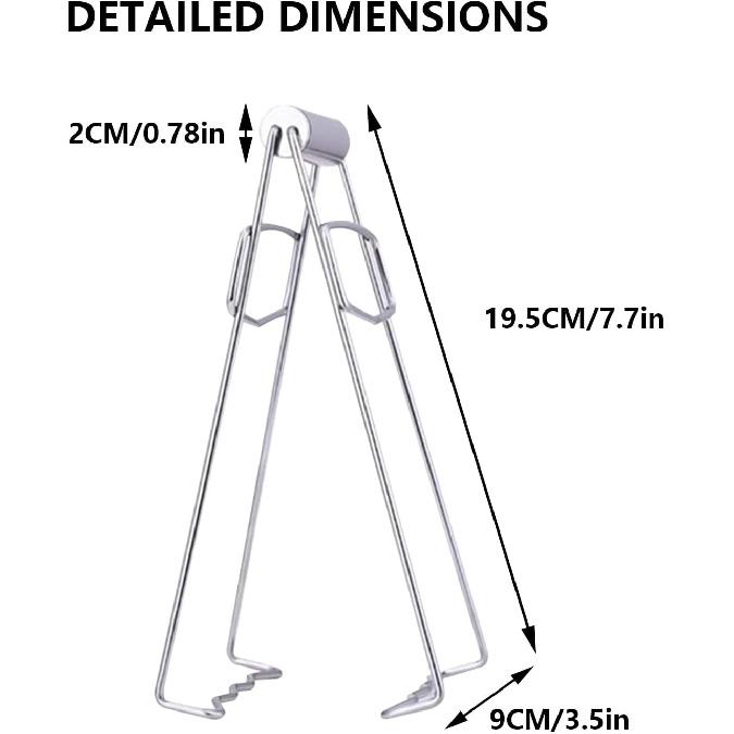 1 Pcs Collapsible Stainless Steel Bowl Gripper Kitchen Tool for Air Fryer Hot Plate Bowl Clip