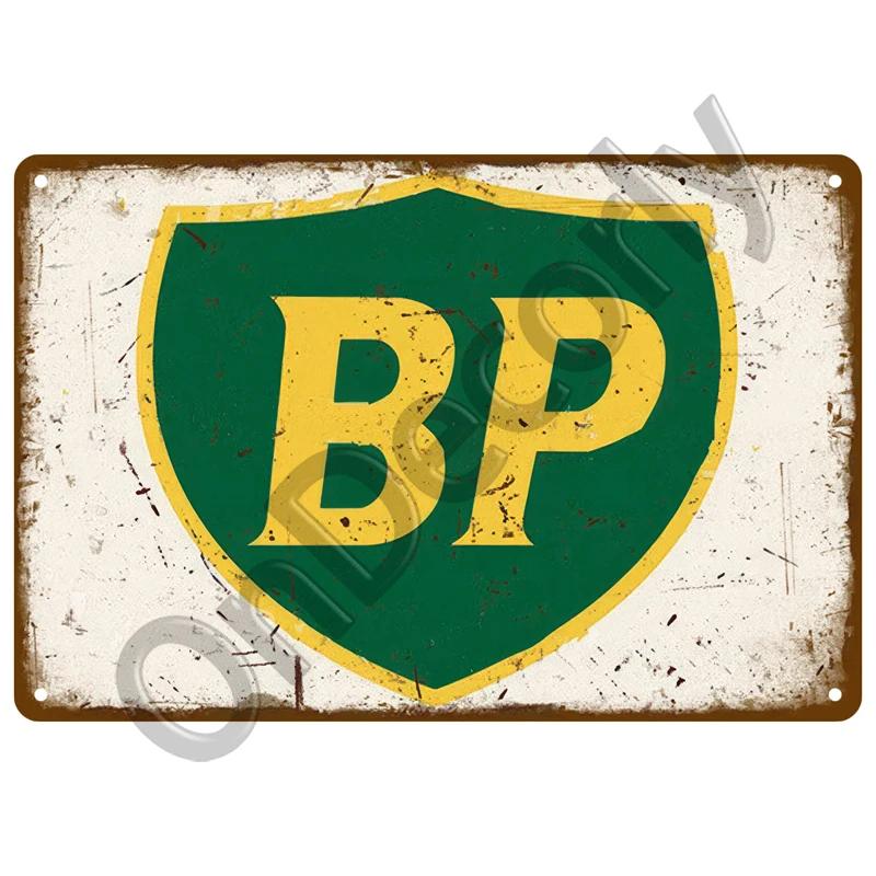 Vintage Metal Wall Sign  Retro Motor Oil Gas Racing Tin Poster for Garage  Man Cave Decor Perfect Iron Plate Decoration for Home