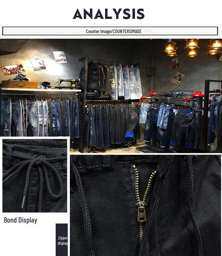 Men's Trendy Black Multi-Pocket Overalls - Autumn/Winter Collection