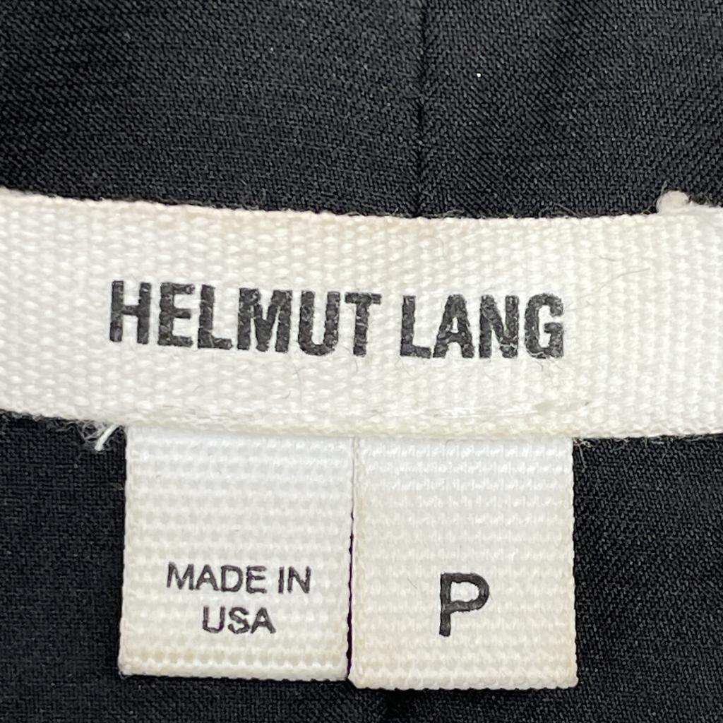 Helmut Lang Black Mixed Material Leather Double Rider's Jacket Jacket P blackUsed