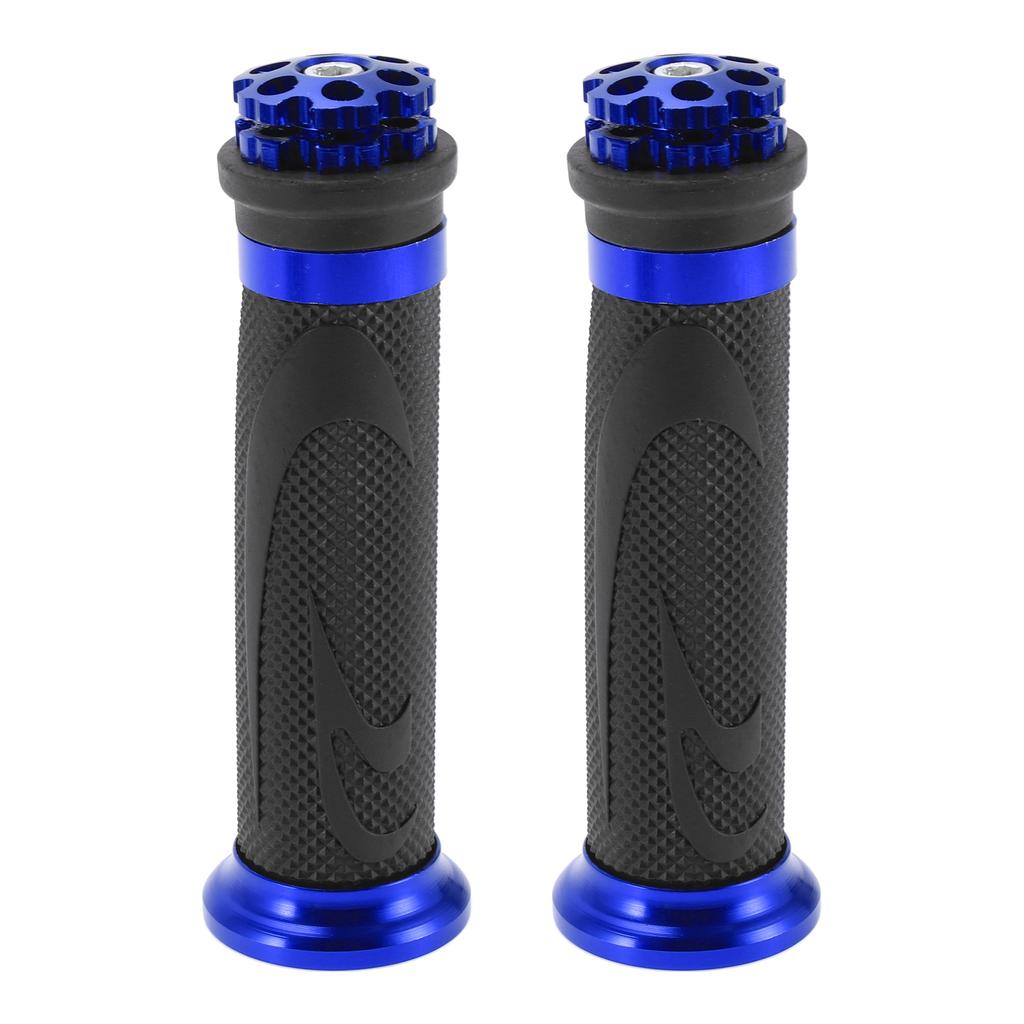 Motoforti Universal Motorcycle Hand Grips Cover Rubber Aluminum Alloy Handlebar Cover for Motorcycle Scooter 1 Pair